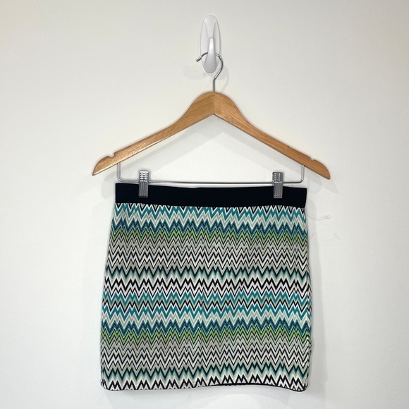 Chevron Multi-Color Mini Skirt - Picture 1 of 3